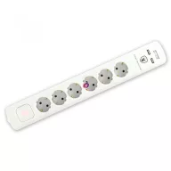 HOME Túlfeszültség védett elosztó, 6 aljzat, USB