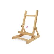 Tablettartó fából, festőállvány formájú