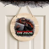 OV 2026 -  ajtódísz 30 cm, fa, akasztható