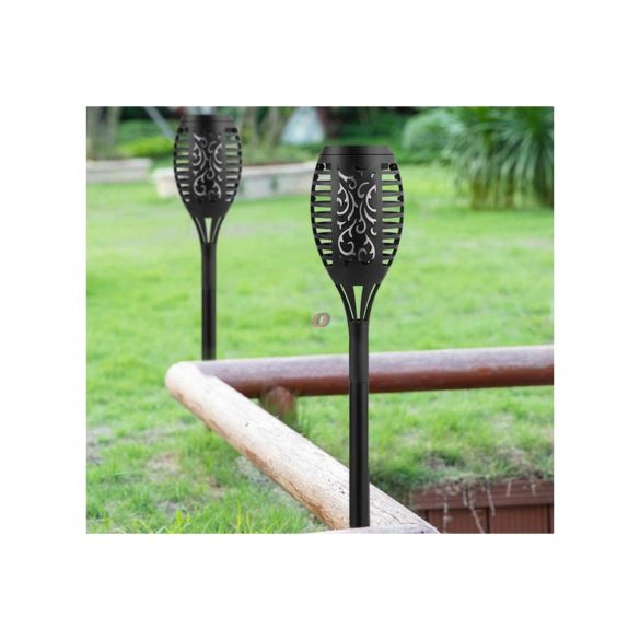 Lánghatású napelemes fákyla lámpa 51 cm 12 LED