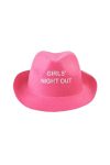 Party kalap, Lánybúcsú textil 18x20x12cm pink