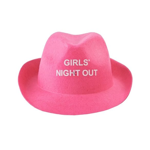 Party kalap, Lánybúcsú textil 18x20x12cm pink