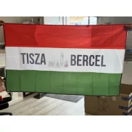   Óriás szurkolói magyar zászló személyre szabott egyedi logóval 90x150 cm