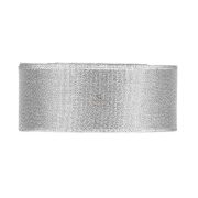   Karácsonyi mintás Szalag ezüst csillogós textil 40mmx112m 5 db / szett