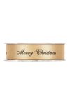 Karácsonyi mintás Szalag "Boldog Karácsonyt" felirattal 25cmx25m arany