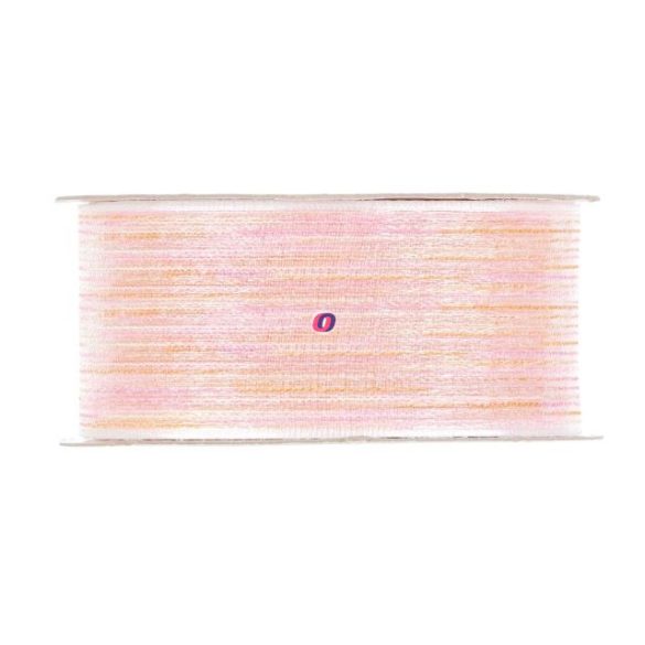 Szalag csíkos textil 38mmx15m fehér, narancs