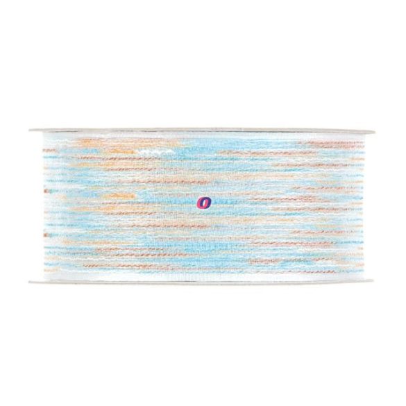 Szalag csíkos textil 38mmx15m kék, fehér, barna