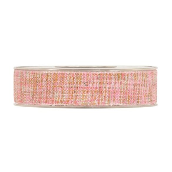 Szalag textil 25mmx15m pink - PV3867M03