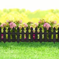   Pro Garden kerti ágyásszegély kerítés Antracit, Klasszikus design 50 x 30 cm