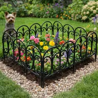   4db Kerti ágyásszegély kerítés szett - Virágágyás szegély  "Luxury"