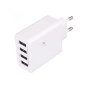 Home USB hálózati töltő, 4x 3.1A, SUM 5A SA 50USB