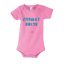 Személyre szabható Baba body Rózsaszín, egyedi nyomattal hozott grafikával