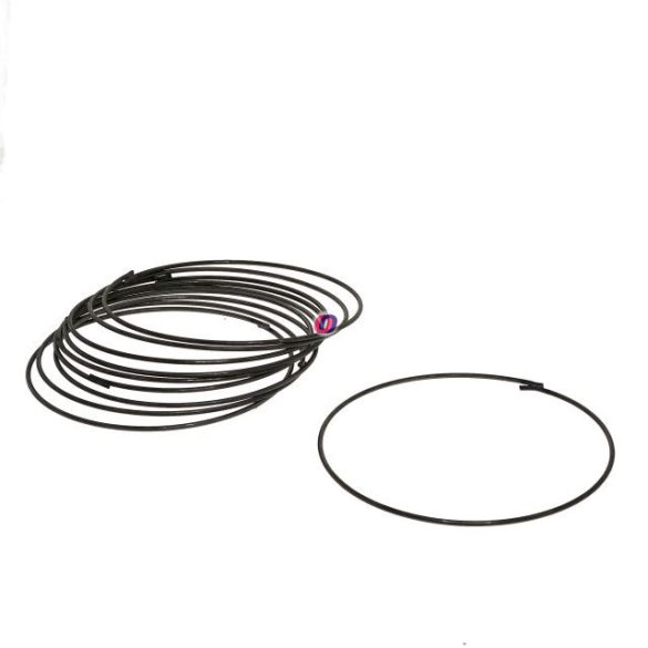 Karika fém 55 cm fekete 10 1,58 kg db-os szett
