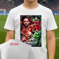   Szoboszlai 2026 Comic mintás póló egyedi névvel, gyerek és felnőtt méretekben
