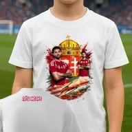   Szoboszlai 2026 HUN mintás póló egyedi névvel, gyerek és felnőtt méretekben