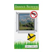 Szúnyogháló ablakra, fekete 130 x 130 cm