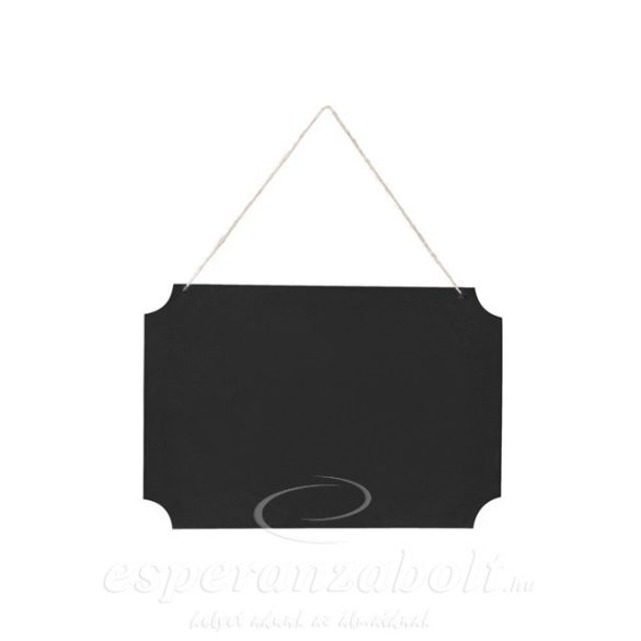 Üzenőtábla akasztós krétával 45x30cm fekete