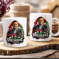 Toroczkai for President-  bögre fehér