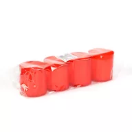 4 db-os mécses betét - 5,5 x Ø5 cm - szín: piros