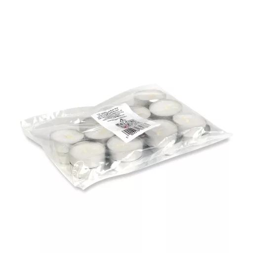 Teamécses - fehér - Ø37 mm - 20 db / csomag