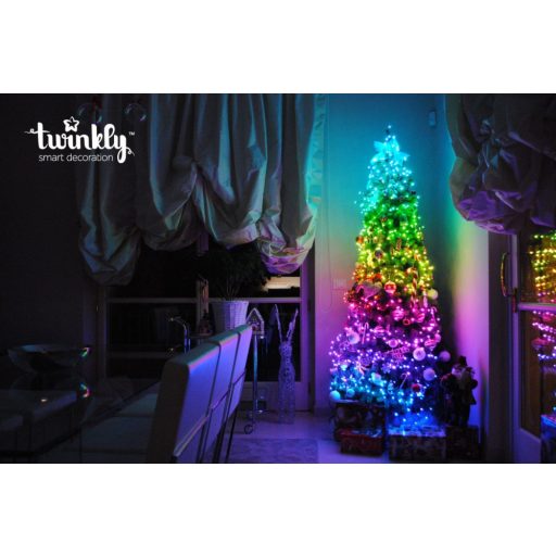 Twinkly okos fényfüzér 150 LED IP44 Wi-Fi BT Zene érzékelés 2019-es Modell