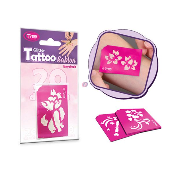Sablon szett - lányoknak - 21 db-os