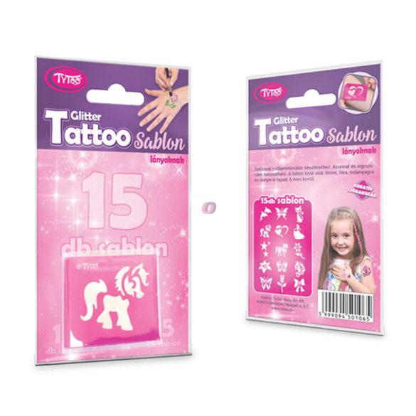 Sablon szett - lányoknak - 15 db-os