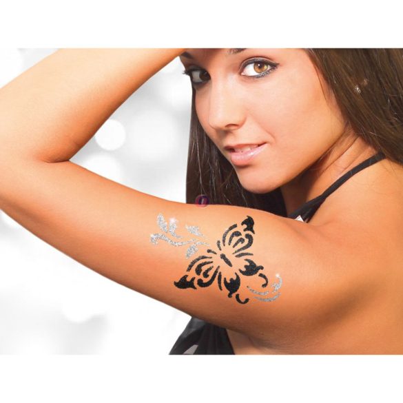 Csillám tetoválás sablon szett női - 15 db-os