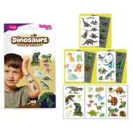 Dinoszauruszos tetoválás matrica szett - 40 db / csomag