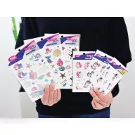   Angyalok és pónik tetoválás matrica szett - 51 db / csomag