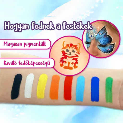 XXL Profi Arcfesték szett - Induló készlet extra sablonokkal