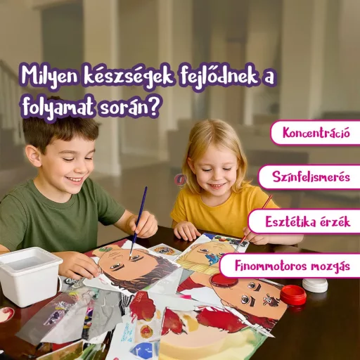 XXL Profi Arcfesték szett - Induló készlet extra sablonokkal