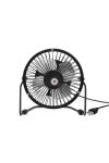 Asztali ventilátor, USB csatlakozóval, fekete