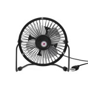 Asztali ventilátor, USB csatlakozóval, fekete