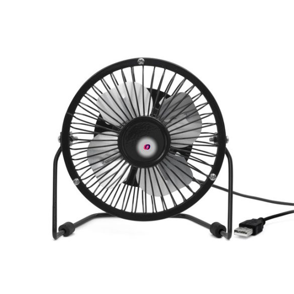 Asztali ventilátor, USB csatlakozóval, fekete