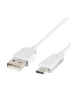 Home USB-C töltőkábel, 1m, fehér USBC 1