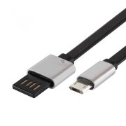 Home microUSB töltőkábel, lapos, 2m USBF 2