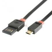 Home microUSB töltőkábel, lapos, 3m USBF 3