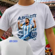   Személyre szabható MESSI gyerek póló VB 2026 egyedi névvel