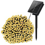 100 LED Napelemes fényfüzér melegfehér 10 m 2 funkció