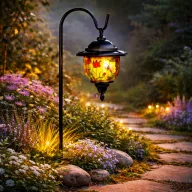 "Tiffany" Napelemes Lámpa 120 cm