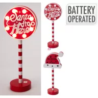 XL Mikulásjelző világító Tábla Led-es 30 cm