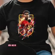   Lamine Yamal mintás póló egyedi névvel, gyerek és felnőtt méretekben World Cup