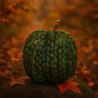   XL Exkluzív fonott mintás őszi tök dekor 15 cm zöld 2 féle választható