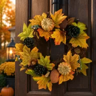   XL Prémium Őszi ajtódísz 25 cm "AUTUMN CLASSIC" 2 féle