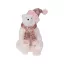 Prémium Karácsonyi medve figura púder plüss/textil 35cm