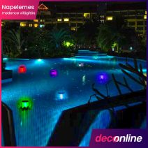 Napelemes medence világítás