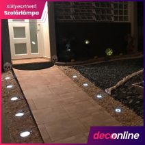 Süllyeszthető napelemes lámpa