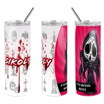 Egyedi Őszi és Halloween mintás kulacs