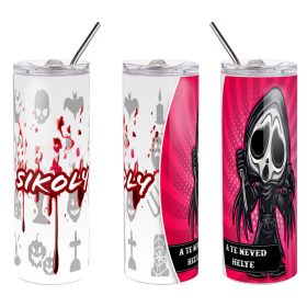 Egyedi Őszi és Halloween mintás kulacs